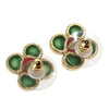 Secondhand Chanel Clover Earring Gold Plated Jewelry