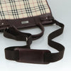 Burberry Top Handle Tote Nova Check Canvas