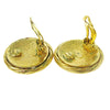 Chanel CC Button Clip-On Earrings Metal
