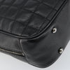 Secondhand Chanel Vintage Button Tote Quilted Caviar
