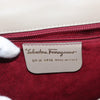 Salvatore Ferragamo Gancini Top Handle Flap Bag Leather