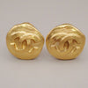 Secondhand Chanel Vintage CC Round Clip-On Earrings