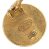 Secondhand Chanel Vintage Round CC Button Clip-On Earrings Metal and Faux