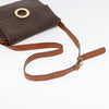 Secondhand Celine Vintage Macadam Circle Logo Shoulder Bag Canvas and