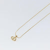 Secondhand Christian Dior CD Pendant Necklace Gold-plated