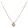 Secondhand Christian Dior CD Round Pendant Necklace