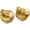 Secondhand Chanel CC Round Earrings Metal and
