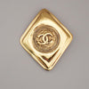 Chanel Vintage CC Diamond Brooch Metal