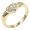 Secondhand Tiffany & Co. Heart Band Ring 18K Yellow Gold with Diamonds