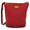 Secondhand Burberry Bucket Bag Red Leather Bags