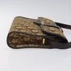 Christian Dior Vintage Trotter Crossbody Bag Diorissimo Coated Canvas