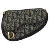 Secondhand Christian Dior Saddle Zip Pouch Diorissimo