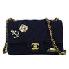 Secondhand Chanel Paris-Hamburg Charms Classic Single Flap Bag Quilted Wool and