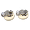 Secondhand Chanel Vintage CC Round Button Clip-On Earrings