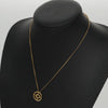 Secondhand Christian Dior D logo Pendant Necklace