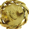 Secondhand Chanel CC Button Clip-On Earrings Metal with Faux