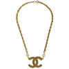 Secondhand Chanel Vintage CC Pendent Necklace Plated