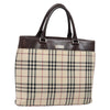 Secondhand Burberry Nova Check Tote Canvas and