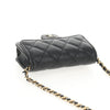 Secondhand Chanel Classic Flap Clutch with Chain Quilted Caviar