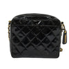 Chanel Vintage Square Front Pocket Camera Bag Quilted Patent