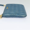 Miu Miu Zip Wristlet Pouch Matelasse Leather