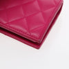 Secondhand Chanel Textured CC Bifold Wallet Quilted Caviar