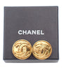Secondhand Chanel Vintage Round CC Clip-On Earrings
