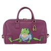 Secondhand Loewe Amazona Bag Purple Leather Bags