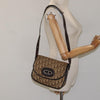 Christian Dior Vintage CD Flap Shoulder Bag Canvas