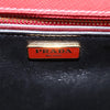 Prada Turn Lock Shoulder Bag Studded Saffiano Leather