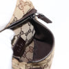 Gucci Vintage Double Belt Bag GG Canvas with Leather