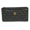 Secondhand Chanel CC Card Case Quilted Caviar