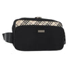 Secondhand Burberry Waist Bag Black Nylon Bags