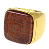 Secondhand Chanel Vintage Square CC Ring