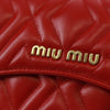 Secondhand Miu Miu Chain Flap Shoulder Bag Quilted Shiny