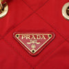 Secondhand Prada Chain Shoulder Bag Quilted Tessuto