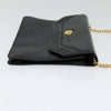 Christian Dior Vintage Chain Flap Shoulder Bag Leather