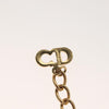 Secondhand Christian Dior CD Round Pendant Necklace Metal and Crystals