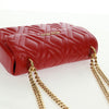 Secondhand Miu Miu Chain Flap Shoulder Bag Quilted Shiny