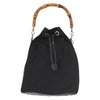 Secondhand Gucci Vintage Bamboo Bucket Bag Nylon and