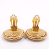Secondhand Chanel Vintage CC Round Clip-On Earrings