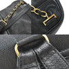 Secondhand Chanel Vintage Backpack Black Leather Bags