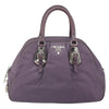 Prada Buckle Dome Satchel Tessuto