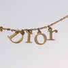 Christian Dior Logo Necklace Metal