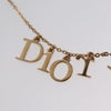 Christian Dior Logo Necklace Metal