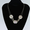 Secondhand Chanel Camellia CC Long Necklace Metal with Faux Pearls