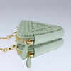 Secondhand Prada Triangle Logo Zip Around Shoulder Bag Raffia and