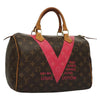Louis Vuitton Speedy Handbag Limited Edition V Monogram Canvas