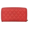 Secondhand Chanel Filigree Zip Around Wallet Quilted Caviar