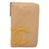 Secondhand Chanel Cambon Zip Around Organizer Wallet Quilted